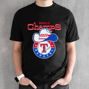 Texas Rangers World Champs 2023 Cowboy Baseball Fan Gift Graphic T-shirt 05
